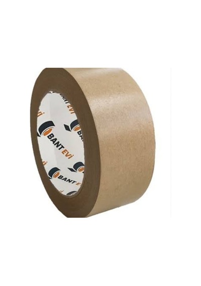 Kraft Kağıt Bant 6 Adet Doğal Kraft Güçlü Yapışkan Tabaka 50mm 40mt Diğer