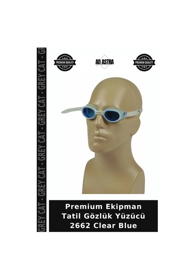 Premium Ekipman Tatil Gözlük Yüzücü 2662 Clear Blue Açık Mavi
