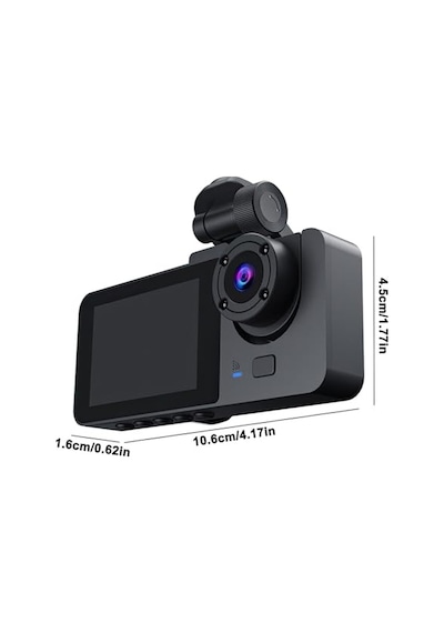 3 Kameralı /1080p Ultra Kaliteli/wifi Özellikli/g-sensör/gece Görüş/araç İçi Araç Kamerası
