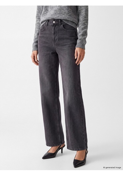Lcwaıkıkı Classic Gri Wideleg Kadın Jean Pantolon