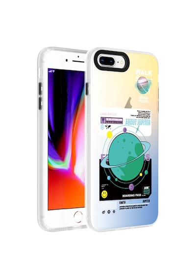 Mobilteam Apple iPhone Uyumlu 7 Plus Kılıf Desenli Dragon Sert Kapak - Have Have
