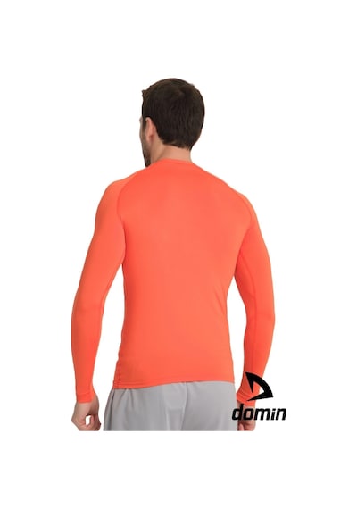 Hnc Sport Erkek Uzun Kol Orange Esnek Fit Compression Spor Body Tshirt Turuncu