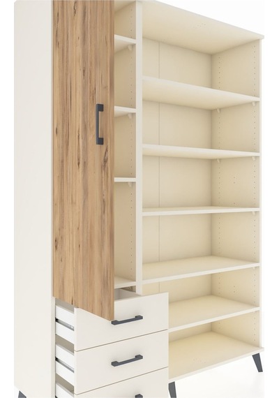 Hyperion Dolap 9 Raflı 3 Çekmeceli 3 Kapaklı 132x44x195 Aytaş... Aytaşı