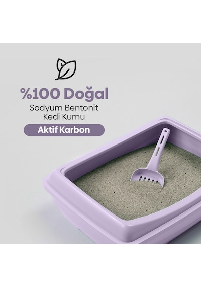 Aktif Karbonlu Topaklanan Kedi Kumu 20kg
