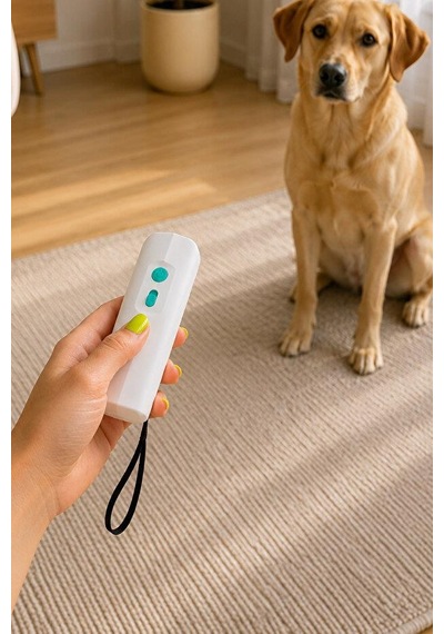 Tiny Kiwipets Kpe-10906 3'ü 1 Arada Köpek Kovucu Hayvan Eğitim Cihazı Ultrasonik Eğitim & Havlama Kontrolü & Led Işıklı