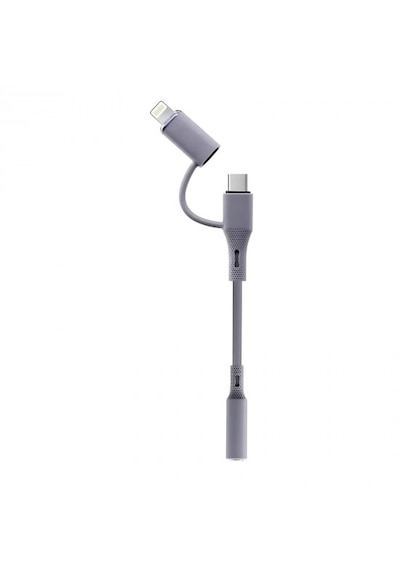 Microcase 2'si 1 Arada Type-c Ve Lightning To 3.5mm Aux Kulaklık Dönüştürücü Adaptör Kablosu-al5816