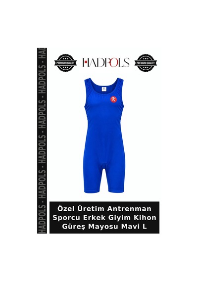 Özel Üretim Antrenman Sporcu Erkek Giyim Kihon Güreş Mayosu Mavi L