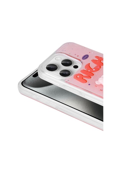 Apple Uyumlu iPhone  15 Pro Kılıf Kabartma Figürlü Parlak Zore Minimini Silikon Kapak