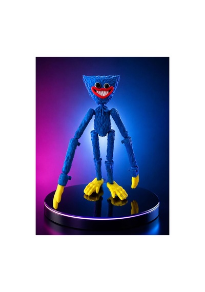 Poppy Playtime Huggy Eklemleri Hareketli Mavi Canavar Oyuncak Figürü Dummy Robot Tarzı 20cm
