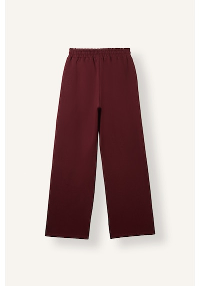 Defacto Harry Potter Wide Leg Beli Bağcıklı Baskılı Kalın Kumaş Eşofman Altı I3173ax26aubr98 Bordo-br98