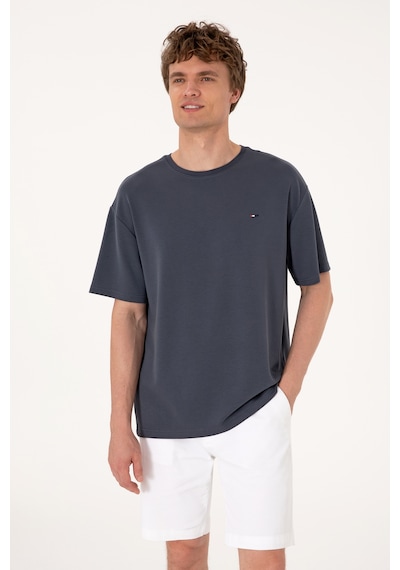 U.S. Polo Assn. Erkek Comfort Fit Bisiklet Yaka Antrasit Tişört 50307322-VR006