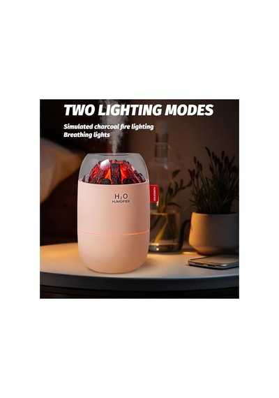 280ml Mini Oda Hava Nemlendirici Volkanik Alev Görsel Led Işıklı Buhar Makinesi