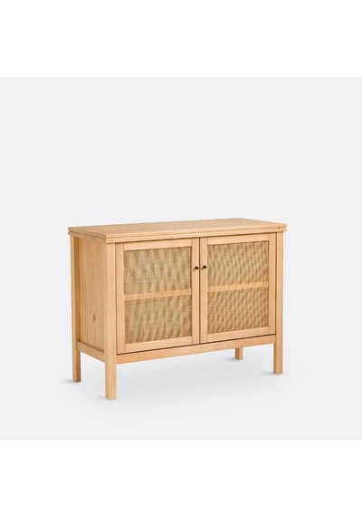 Altea Rattan Detaylı Basic Masif Ahşap Büfe
