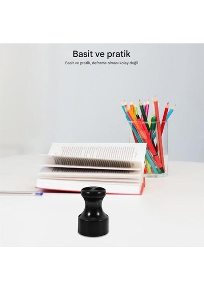 Sentetik Kemik Mühür 40mm Çap Estetik Tasarım Istampa Hediyeli Karışık