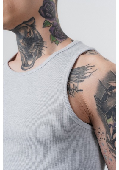 Respire Erkek Tank Top Atlet Gri