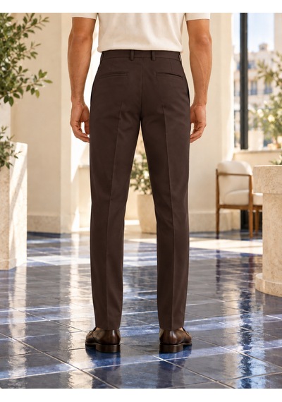 Danger Erkek Comfort Fit Dokulu Chino Pantolon Kahverengi 0173dngr