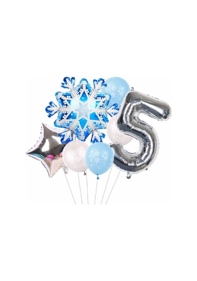 Parti Station Frozen Elsa Kar Tanesi Snowflake Temalı 5 Yaş Balon Seti Doğum Günü Dekorasyonu Sku: Zeusstkbfd36f5a2c .