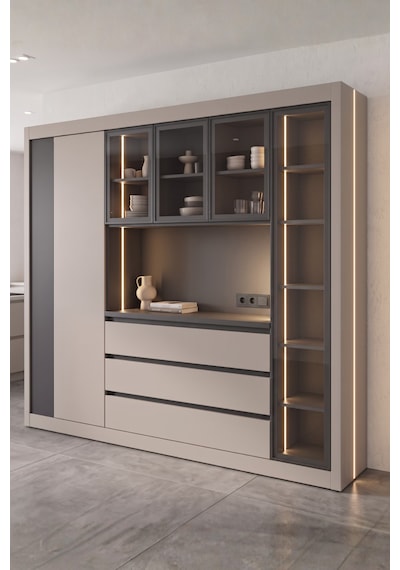 Avm 24 Nero Multi Kahve Köşesi 235 Cm Gri-karbon