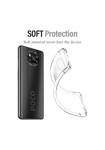 Xiaomi Poco X3 Pro Kilif Köse Korumali Seffaf Silikon Kapak 415481359