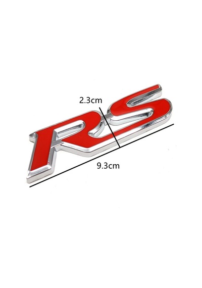RS Bagaj Yazı Metal Arma RS Spor Metal Arma Yazı Logo İthal