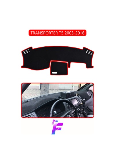 Volkswagen T5 2003-2016 Uyumlu Torpido Örtüsü Yansıma Önleyici Tam Koruma Hızlı Montaj K63