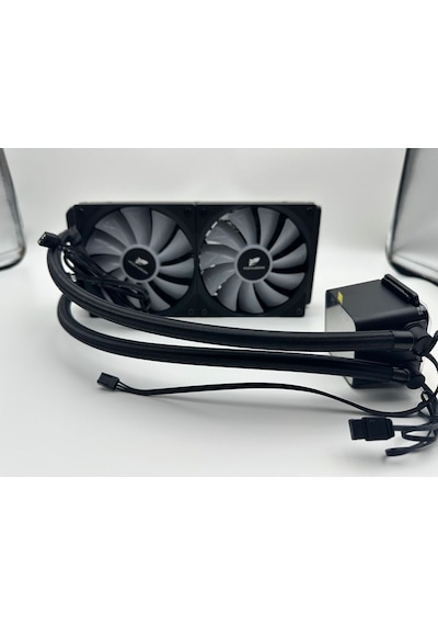 Argb Tr240 Sıvı Soğutucu 2x12cm Fan Yüksek Performanslı Işlemci Soğutucusu Sıvı Soğutma Siyah