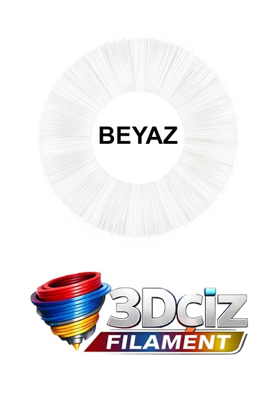 Pla 3d Kalem Filament Pla Beyaz Renk 2x5 Metre 10 Metre Pla Filament
