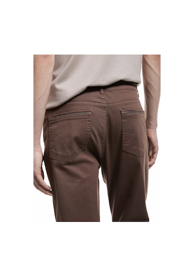 Koton Pamuklu Straight Fit Gabardin Pantolon Kahverengi 5sam40098hw Kahve Kahverengi