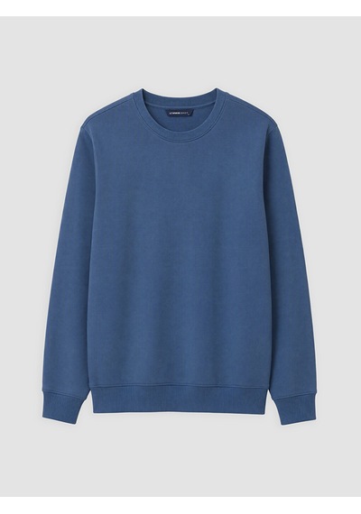 Lcwaıkıkı Classic Lacivert Bisiklet Yaka Erkek Kalın Sweatshirt
