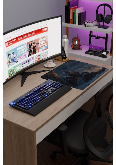 Dark Souls Kaymaz Dikişli Kauçuk Oyuncu Mousepad V5 - 48x40 Xl Gaming Mouse Pad Fare Altlığı