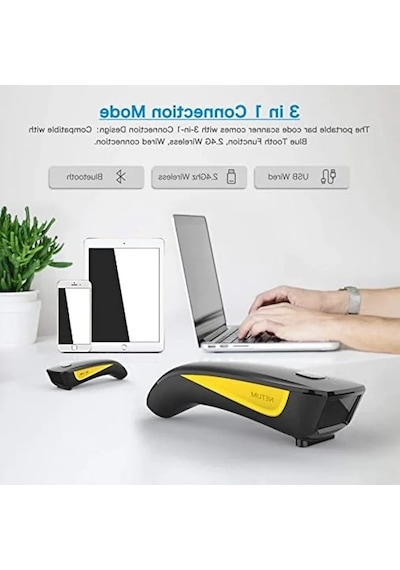 Kablosuz Barkod Okuyucu - Bluetooth Uyumlu, Kompakt Tasarım