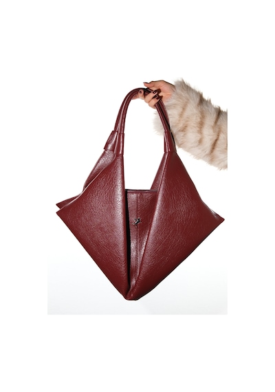 Luvishoes Rally Bordo Grain Kadın Omuz Cantası Bordo