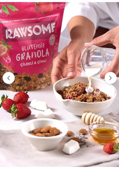 Glutensiz Çilekli & Çiyalı Granola 250 G