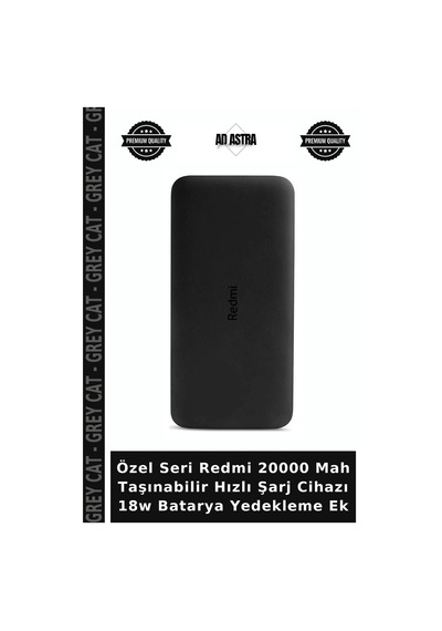 Özel Seri Redmi 20000 Mah Taşınabilir Hızlı Şarj Cihazı 18w Batarya Yedekleme Ek Çok Renkli