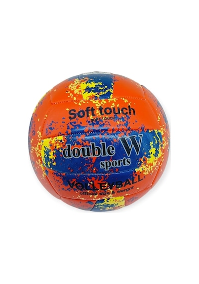 Voleybol Topu Sprey Desenli Soft Touch Dikişli 280 Gr - Kırmızı Lisinya