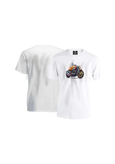 Sports Motorcycle Unisex T-shirt - Beyaz