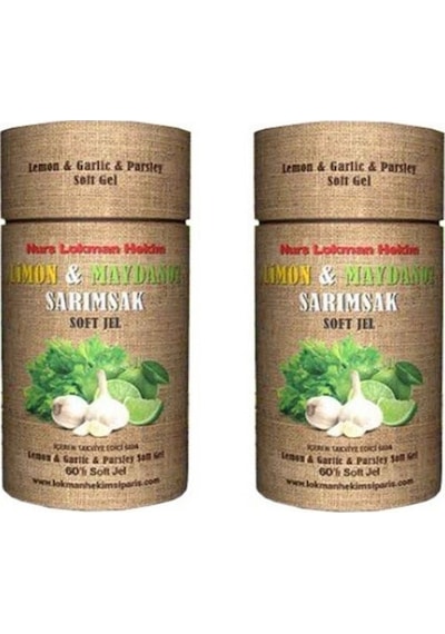 Nurs Limon Maydanoz Sarımsak Kürü Soft Jel 2 X 60 Kapsül2