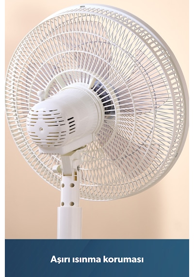 Homend Fanomen 9010h Hız ve Açı Ayarlı Döner Başlıklı Ayaklı Vantilatör 55W