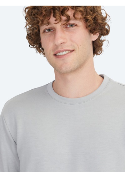 Kip Gri Bisiklet Yaka Sweatshirt Gri -