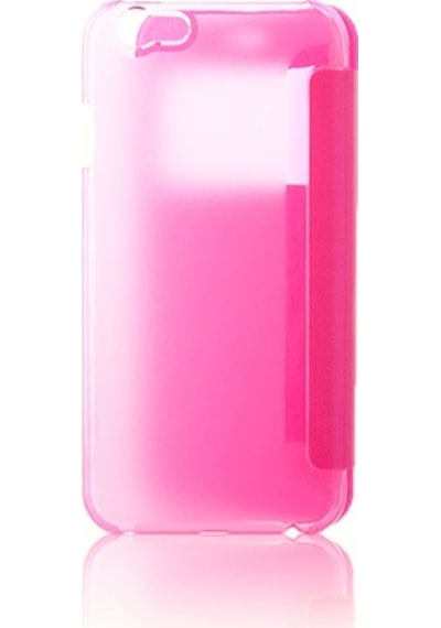 Apple Uyumlu iPhone 6 / 6S Yan Kapaklı Tpu Kılıf Pembe