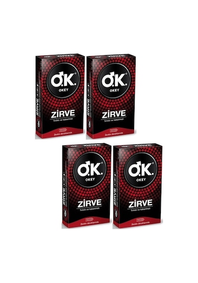 Okey Zirve Prezervatif 10'lu x 4