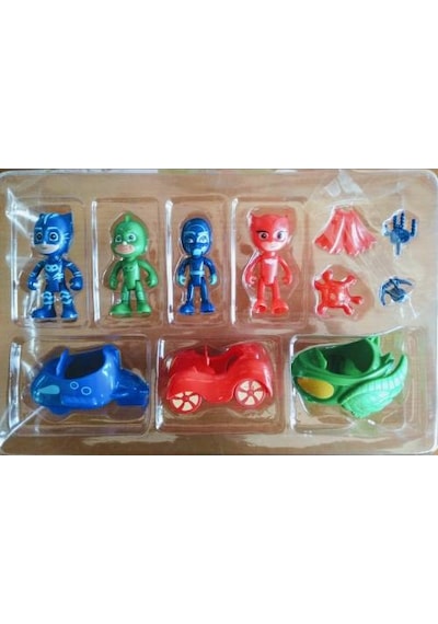Pijamaskeliler Pj Masks 3 Araç 4 Karakter ve Aksesuarları