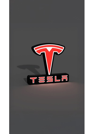 Tesla Dekoratif Aydınlatma Led Gece Lambası Çok Renkli