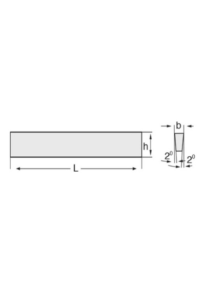 1"x7/32"x8" M.t.e. Trapez Kesitli Torna Kalemi H.s.s.-e Co10 Dın4964