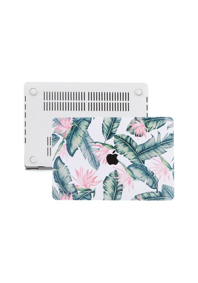 Apple Uyumlu MacBook Pro Kılıf 13inç M1-m2, Flower02 Type-c'li Model A2338 A2289 A2251 A1706-08 A1989 A2159 İle Beyaz