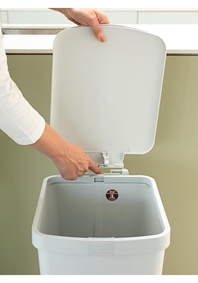 800023 Çöp Kovası 40 L Köşe Gri Çok Renkli