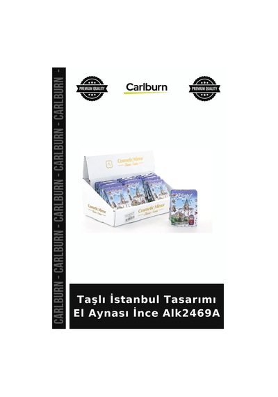 Özel Üretim Hediyelik Aksesuar Şık Hatıra Makine Taşlı İstanbul Tasarımı El Aynası İnce Alk2469a