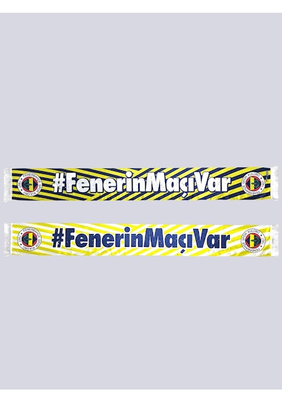 Fenerbahçe Unisex Fenerin Maçı Var Şal Beyaz - Sarı - Lacivert