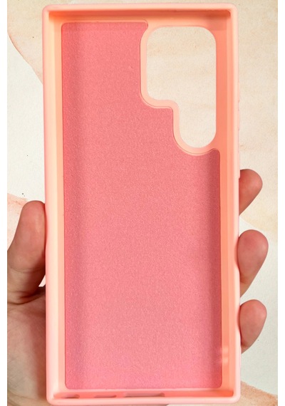 Samsung Galaxy S23 Ultra Yıldız Tozu Premium Pembe Silikon Kılıf
