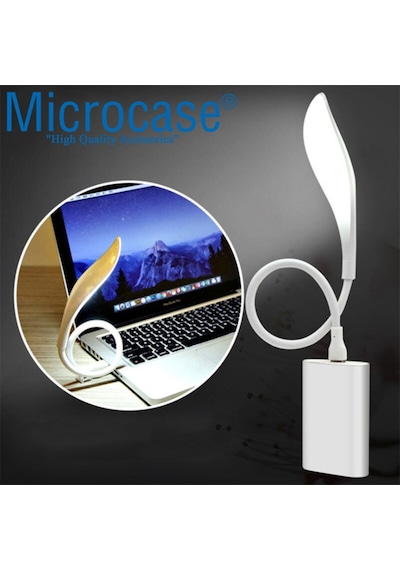 Dokunmatik Esnek Usb Pc Notebook Led Lamb Aydınlatma Al2487 Beyaz